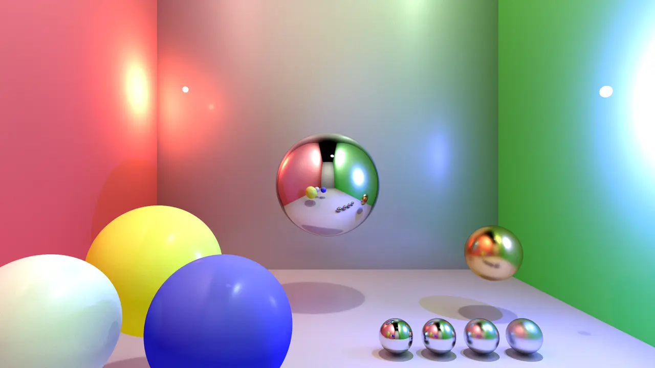 The highest quality path traced image I achieved during the project. Rendered at 1440p, using 2048 samples, and rendered in 42 minutes on 20 threads.